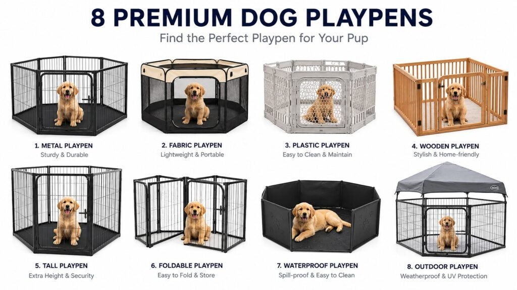 Best dog playpens compared for puppies