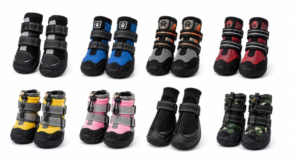 Comparison of the best waterproof dog boots for rain and muddy conditions